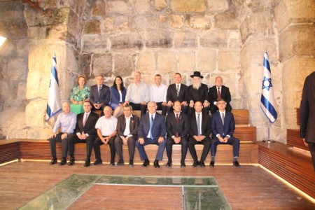 ישיבת ממשלה במנהרות הכותל המערבי