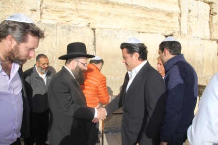 Governor of Mexico visited the Western Wall - the Western Wall, Jerusalem