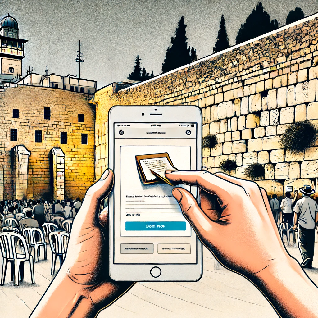 place a note in the wall | send a note to the kotel | Western Wall