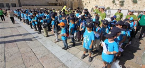 קייטנת חב"ד  בכותל המערבי