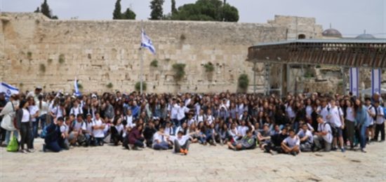 כיתות ז מבית הספר הדסים מאור יהודה בכותל המערבי