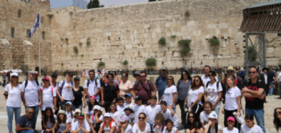 כיתה ה מבית הספר דליות מיקנעם בכותל המערבי