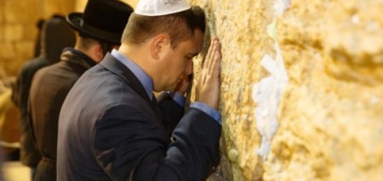 ביקור שר החוץ של אוקראינה בכותל המערבי