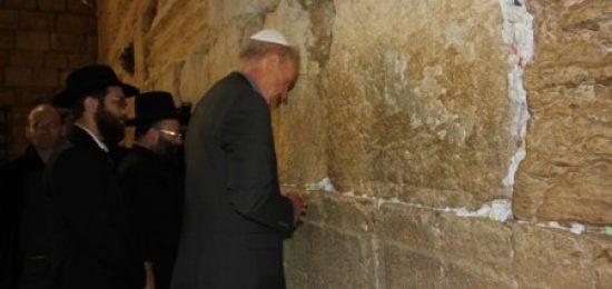 ביקור מושל מדינת אילנוי בכותל המערבי