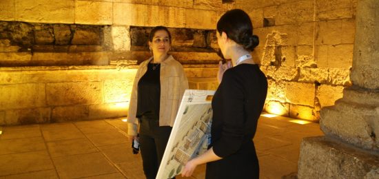 חברת הכנסת מירב בן ארי - Merav Ben Ari הגיעה לביקור באתרי מנהרות הכותל