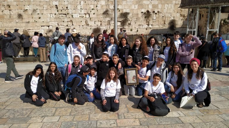 יוםעיריותפתחתקווה,כ,תלמידיםמכיתותז'מבתיספרמפתחתקווהבאולכותלהמערבי