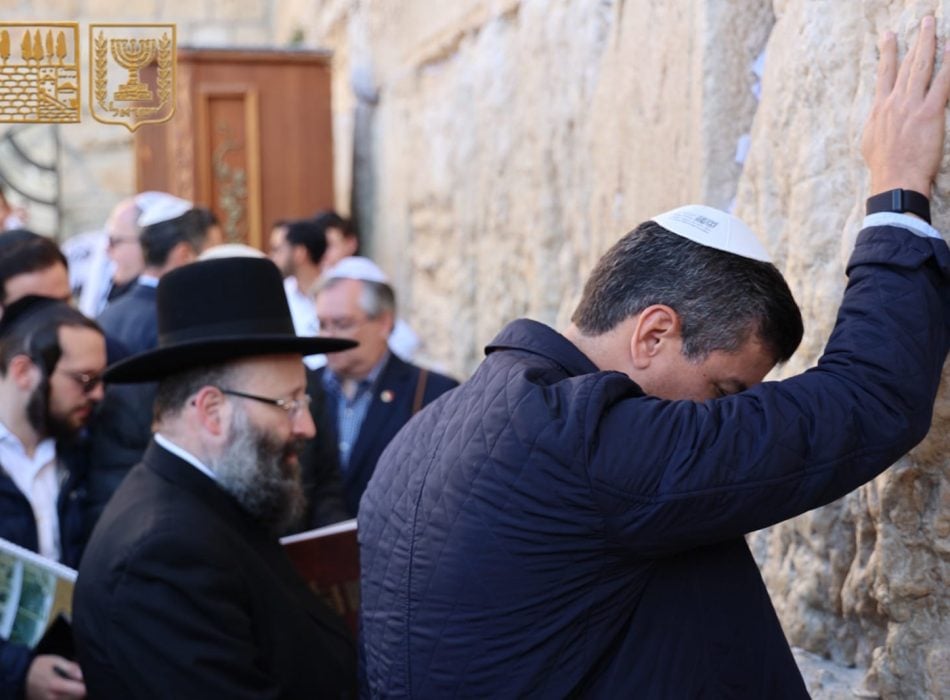 לרגל פתיחת השגרירות בירושלים נשיא פרגוואי בביקור מרגש (4)
